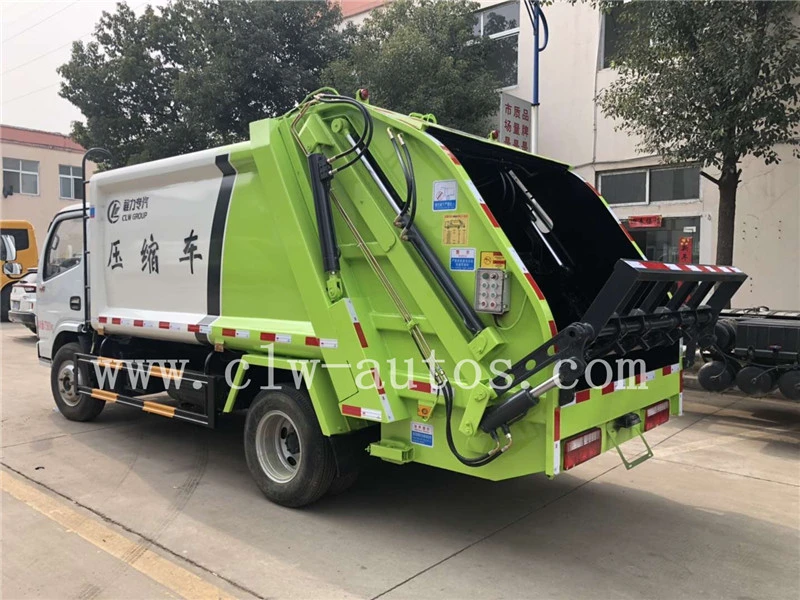 Small 3tons Rear Load Compressor Garbage Compactor Waste Disposal Collection Truck Trash Removable Bin Garbage Truck
